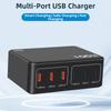 HENGHUAWEI 100 Вт PD Быстрое зарядное устройство с несколькими портами USB, цифровым дисплеем, блок питания для ноутбука/MacBook/iPad/iPhone