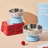 Cartoon Cat Food Water Bowl Anti Slip Elevated Cats Feeder Bowl  for Kitten/Puppy/Bunny