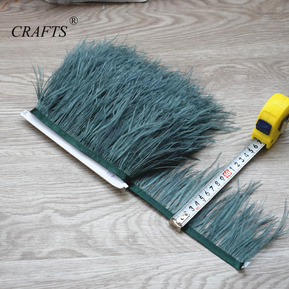 Перо2023 горячо! Пушистая и красивая отделочная ткань с перьями страуса, длина 5-10 м, боковая лента, ширина 8-10 см / Аксессуары для шитья DIY