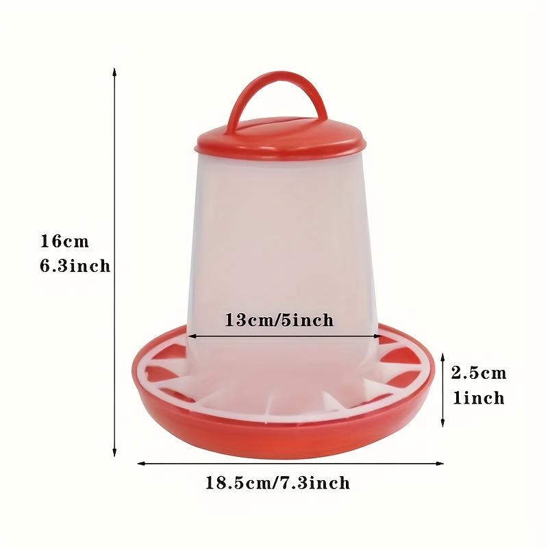 Chick Quail Hanging Feeder Set, Outdoor Farm Chicken House Chick Feeder and Water Container, Poultry Feeding Kit