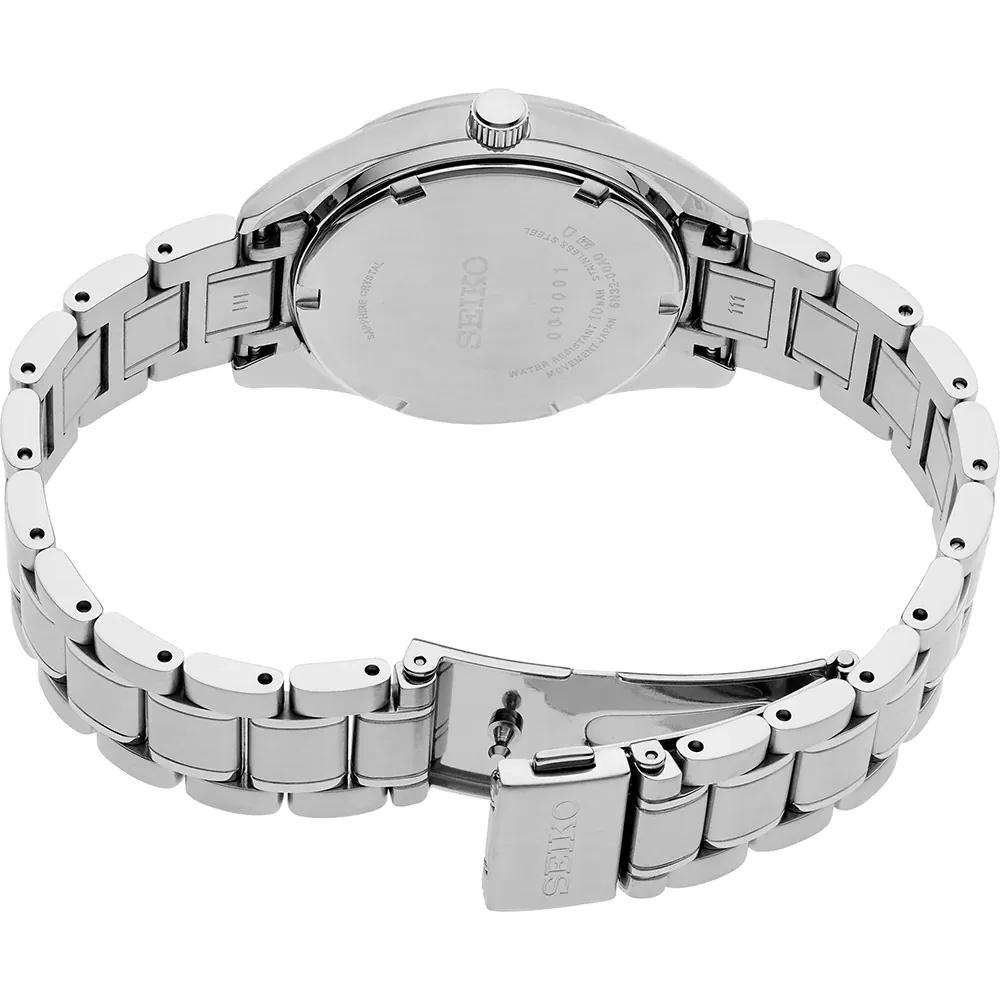 Seiko Классические кварцевые женские часы SUR581P1 32 мм из нержавеющей стали с сапфировым стеклом