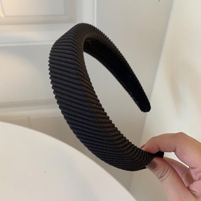 Новая Мода Обруч для Волос Резинки для Волос для Женщин Девушек Однотонные Твиловые Повязки на Голову Дизайнерская Широкая Повязка на Голову Аксессуары для Волос Головной Убор