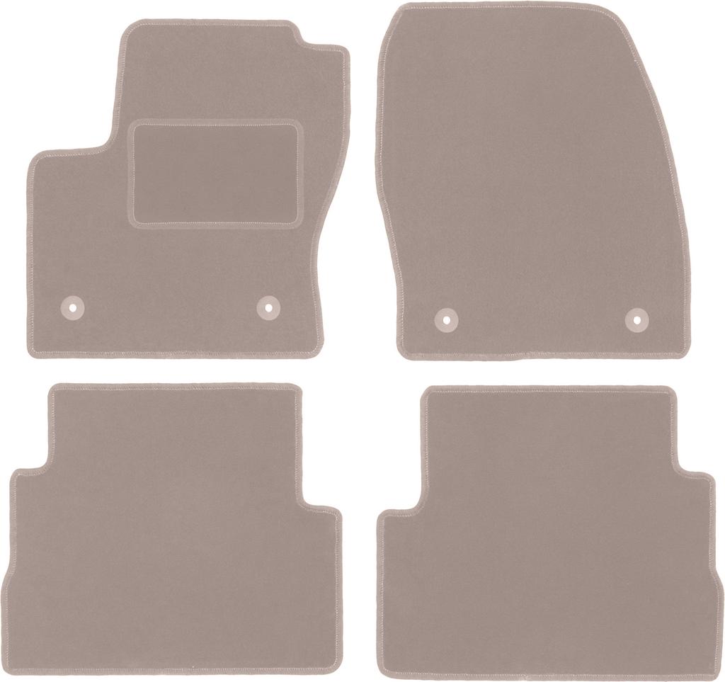 Бежевые велюровые коврики для: Ford Kuga MK2 Внедорожник (2012-2019 гг.)