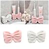 Lovely Bowknot Ceramic Toothbrush Holder for Enhancing Bathroom Aesthetic Ceramic Holder