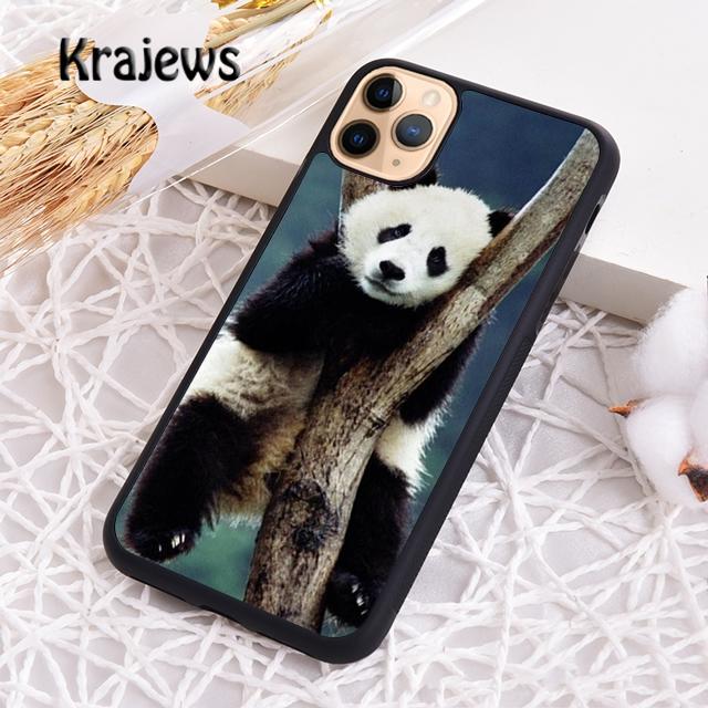 Krajews Cute Baby Panda For iPhone 17 Air 16 Phone Case Cover 15 14 plus 12 13 pro max coque