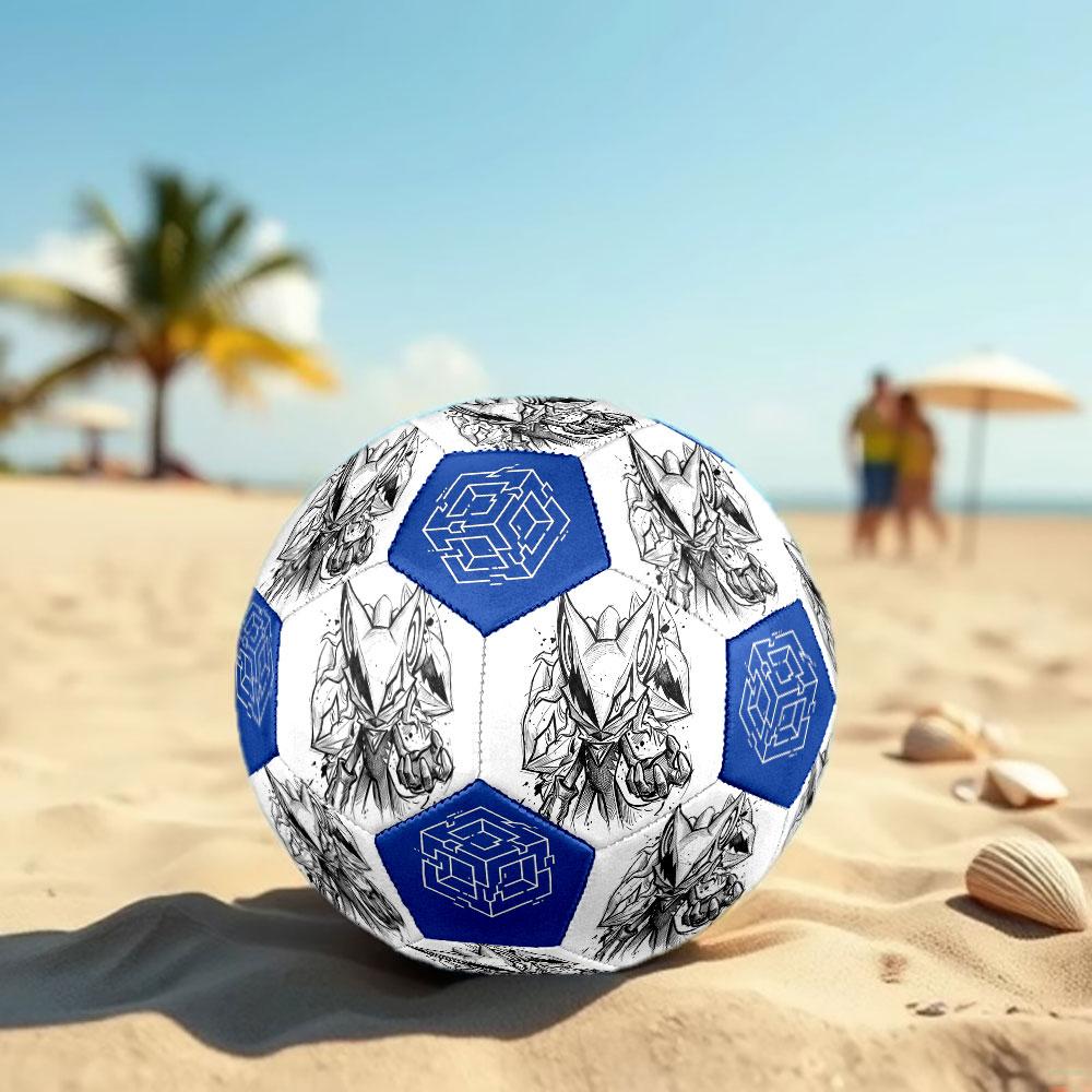 1pc Sonic the Hedgehog Soccer Ball Size 5 Indoor Soccer Ball Fashion Colorful Backyard Game - Great For Sports Fans Gift HE49