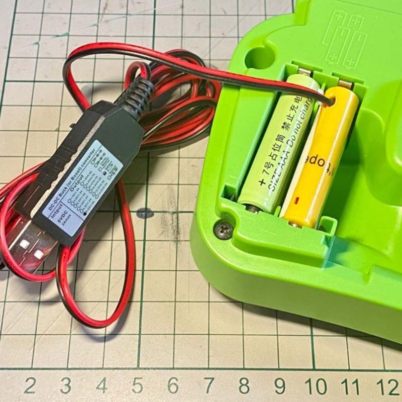 AA + AAA Battery Eliminator Power Supply Cable LR6 LR03 Battery for Radio Electric Toy Clock LED Strip Light Calculator