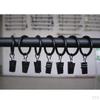 12 Coated Curtains with Clips, 25mm / 32mm Diameter