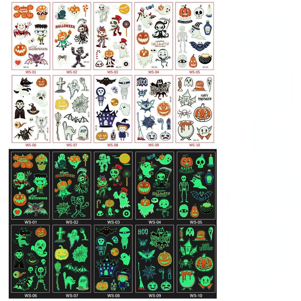 Body Glowing In Dark Party Decorations Temporary Tattoo Disposabl Tattoo Luminous Tattoo Sticker