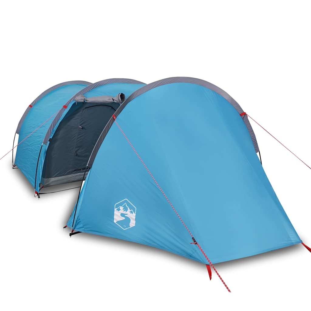 Tunnel Tent for 4 Persons Blue Waterproof