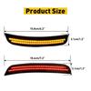 4X Smoked LED Side Light Marker For Dodge 2015- Charger Widebody Fender L+R