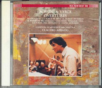 CD CLAUDIO ABBADO - Rossini&verdi Overtures BVCC9328 BMG Japan Classical Used