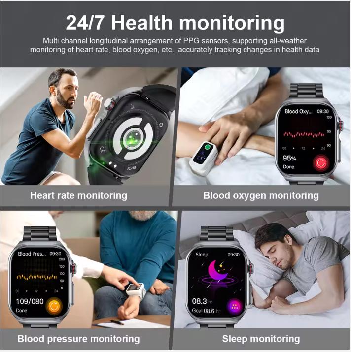 LIGE AMOLED Смарт-часы ET585 для мужчин ЭКГ состав крови мониторинг здоровья Bluetooth вызов женский спортивный фитнес-трекер умные часы