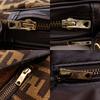 FENDI Zucca Shoulder Bag Brown Nylon canvas Women Used