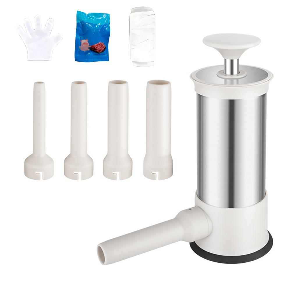 3.3Lbs колбасный шприц из нержавеющей стали вертикальный мясной наполнитель без источника питания ручной пресс самодельный