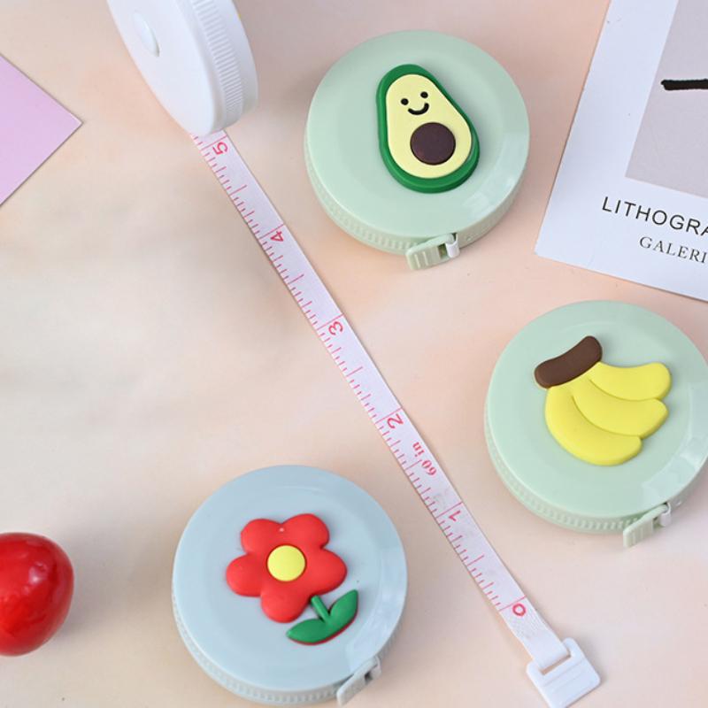 150cm Cartoon Mini Small Tape Measure Multifunctional Round Portable Tape Measure Measurement Bust Waist Waist Soft Ruler