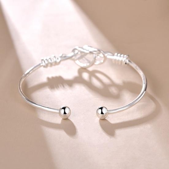 1/2 шт. женский браслет с полым регулируемым полированным медным запутанным геометрическим узором, браслет на запястье, кольцо на День матери, подарок на День святого Валентина, ювелирные изделия