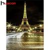 Алмазная вышивка 5D DIY алмазная живопись Эйфелева башня картина стразами круглый бриллиант Рождественский подарок декор для дома