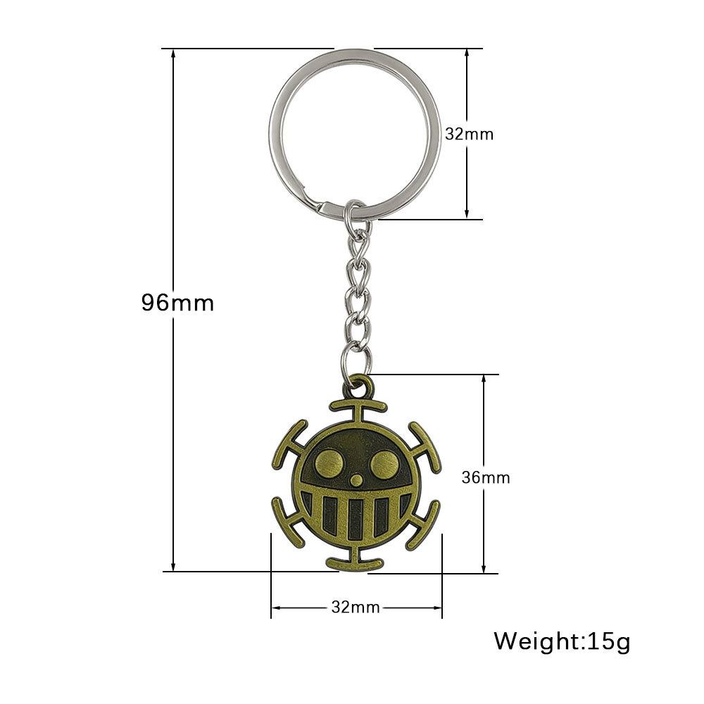 Набор металлических брелоков с пиратскими аниме-персонажами