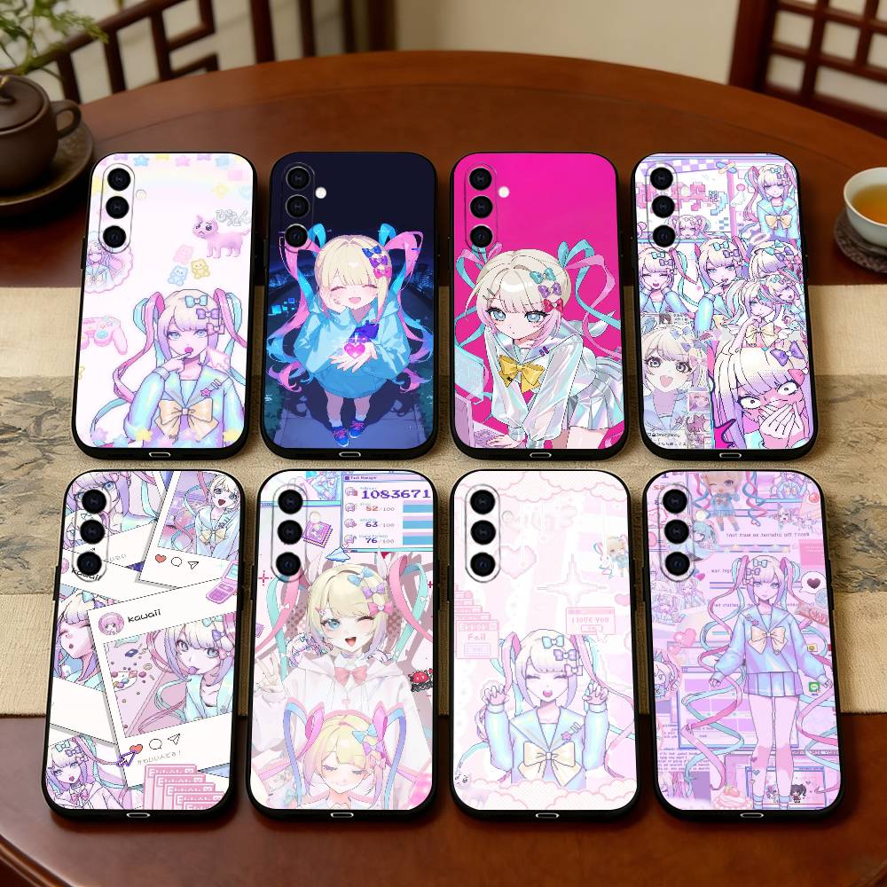 K-KAngel Чехол для телефона для Samsung Galaxy A73, A72, A71, A70, A53, A52, A51, Другие Мягкий черный чехол