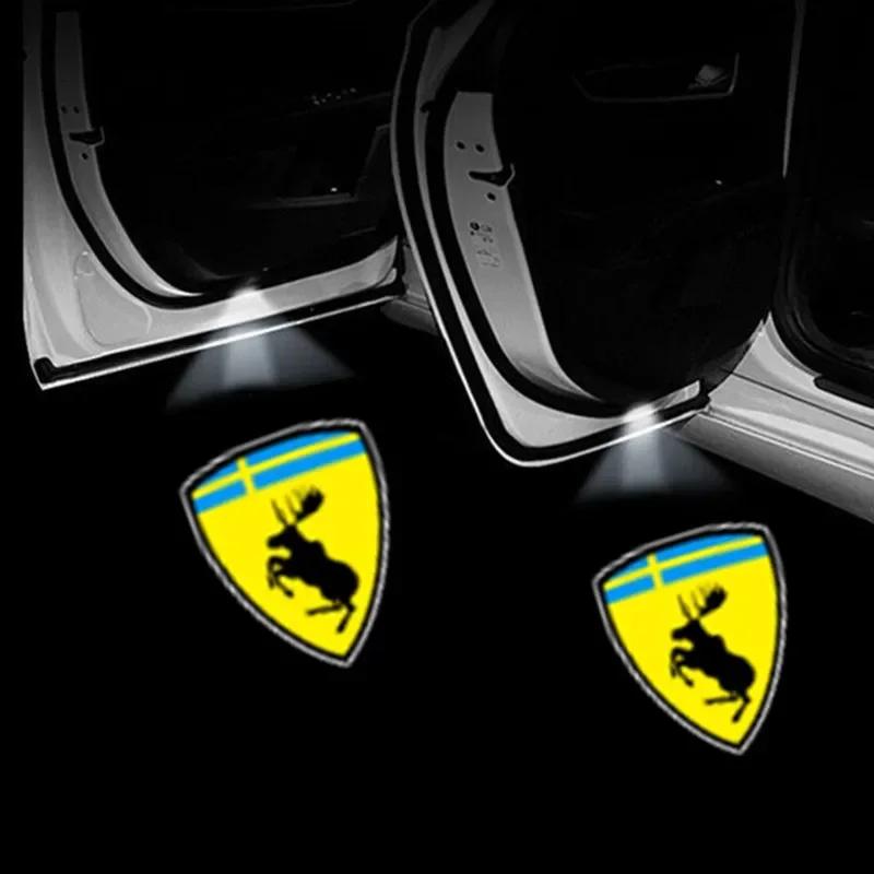 2PCS Led Car Door Welcome Light Laser Logo Projector For Volvo XC40 XC90 V40 V90 V60 XC60 S80 S60 S90 V70 XC70 Car Goods