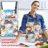 Fashion Waterproof Apron Kitchen Waterproof And Oil-proof Apron Neck Apron