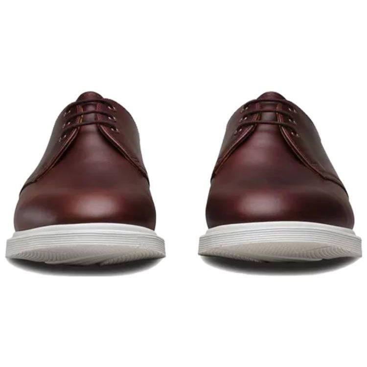 Dr. Martens Кожаные туфли на шнуровке с круглым носком, повседневные, мужские, красно-коричневые 21098211