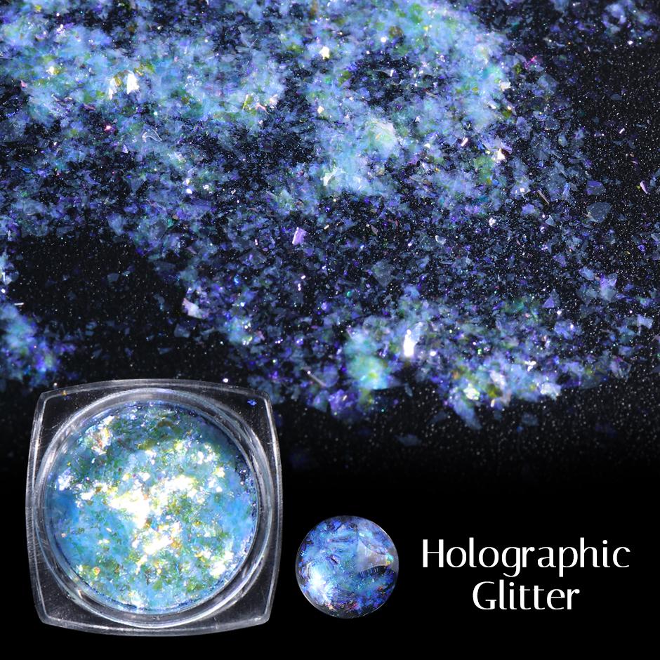 1 коробка Aurora Opal Flakes, блестящие блестки для ногтей, блестящие пайетки, украшение для дизайна ногтей