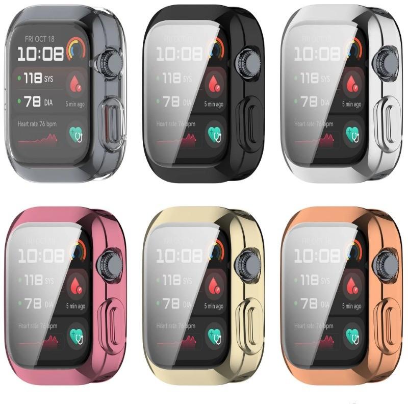 TPU Smart Bracelet Bezel For Huawei Watch D2 Band Frame Replacement Glass Film PMMA Screen Protectors Case for huawei d2 Cover