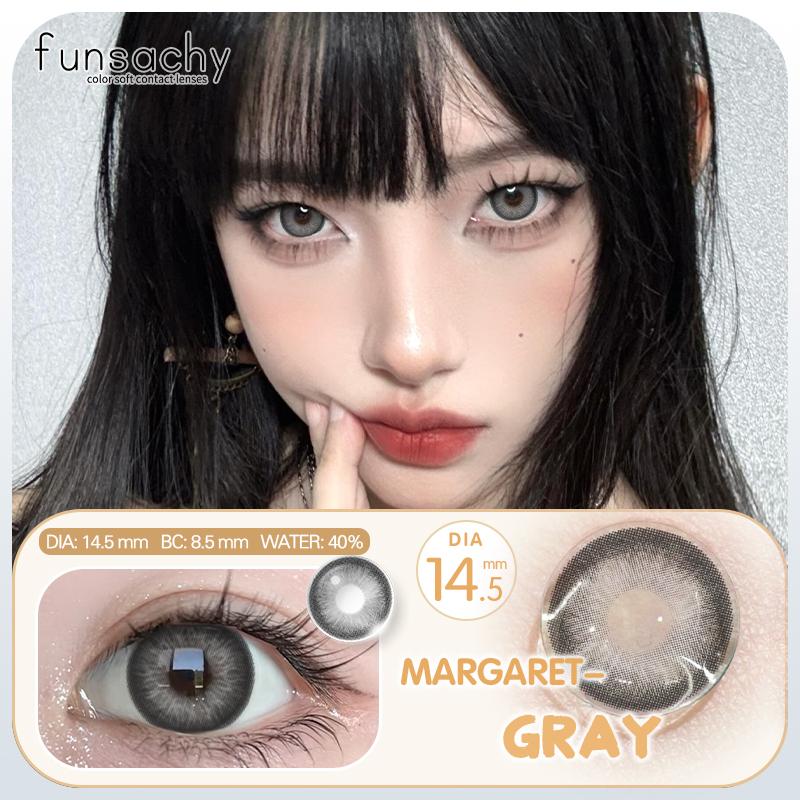 FUNSACHY 2pcs Natural Look Blue Eye Lenses Colored Contact Lenses for Eyes Eye Makeup Beauty Pupil Gray Eyes New Fashion Lens