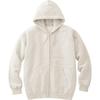 Sweat Parka oz Fleece Zip Up Light Parka Oatmeal L to Japanese size [Print Star] Mens 8.4 [Full Zip] 00217-MLZ (эквивалент L)