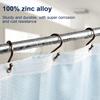 12 шт./компл. крючок для занавески для душа S-образный Т-образный многофункциональный сверхмощный гальванический металл для ванной комнаты кольцо для занавески комплект вешалок для полотенец товары для дома