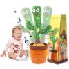 JISON21 Talking Cactus Dancing Adjustable Moving Dancing Cactus Imitating New Embroidery Embroidered Birthday Christmas Decoration Song Toy,