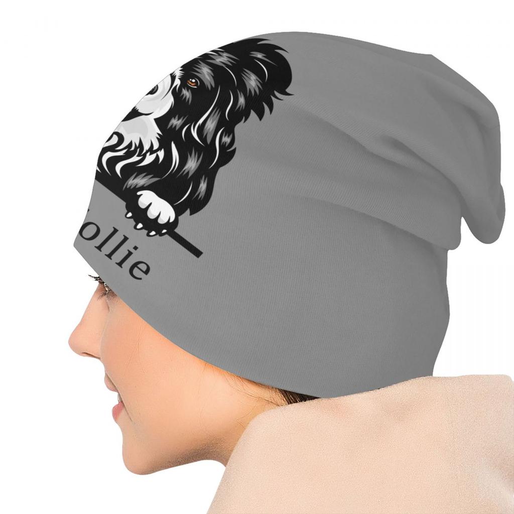 Шапки с капюшоном для собак бордер-колли, вязаная шапка в стиле хип-хоп для женщин унисекс, зимние теплые шапки с черепами для домашних животных, шапки с черепами