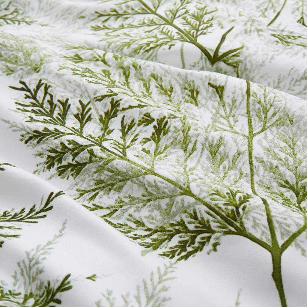 Sage Green Leaves Duvet Cover Full King, Farmhouse Botanical Bedding Set for Girls Teen Garden Plant Leaf Reversible Quilt Cover