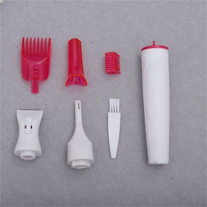 Multifunction 5 IN1 Women Electric Epilator Hair Shaver Trimmer For Eyebrow Bikini Leg Underarm Facial Hair Removal Hair Clipper