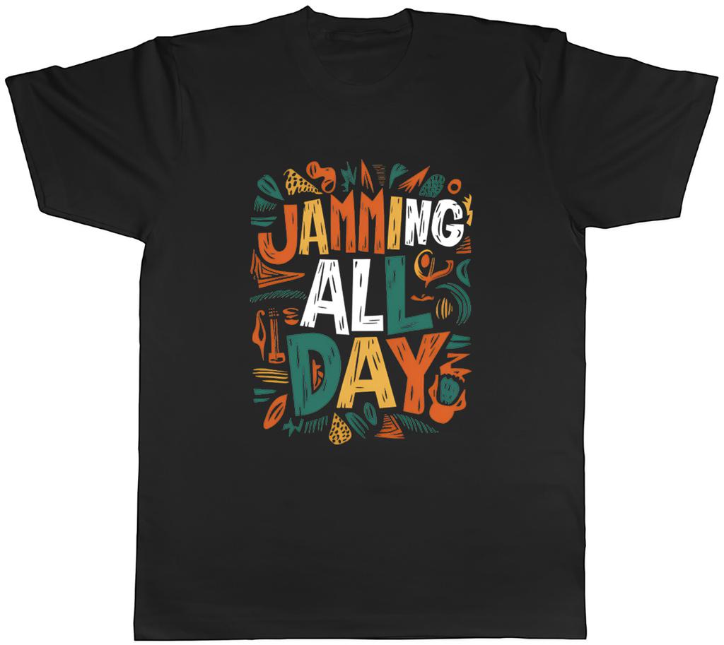 Jamming All Day Unisexs TShirt Reggae Lover Music Love Rasta Tee Gift