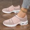 2025 New Fly-woven Large-size Women's Shoes Sports Soft Sole One-pedal Breathable Casual and Comfortable Running Women's Shoes