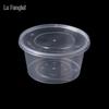Одноразовые круглые пластиковые контейнеры для еды на вынос с крышками