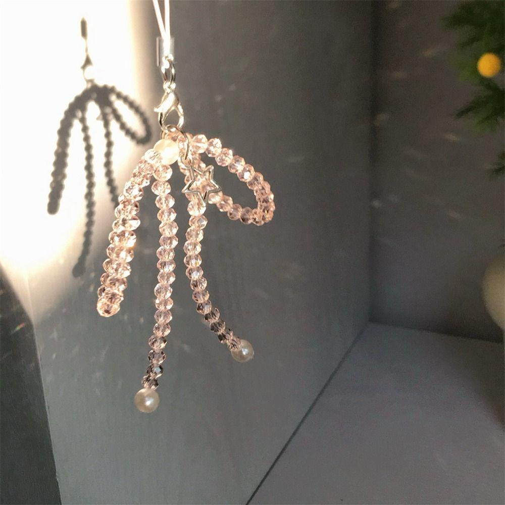 Butterfly Y2K Phone Lanyard Phone Charms Cellphone Chain Kawaii Bead Phone Pendant Schoolbag