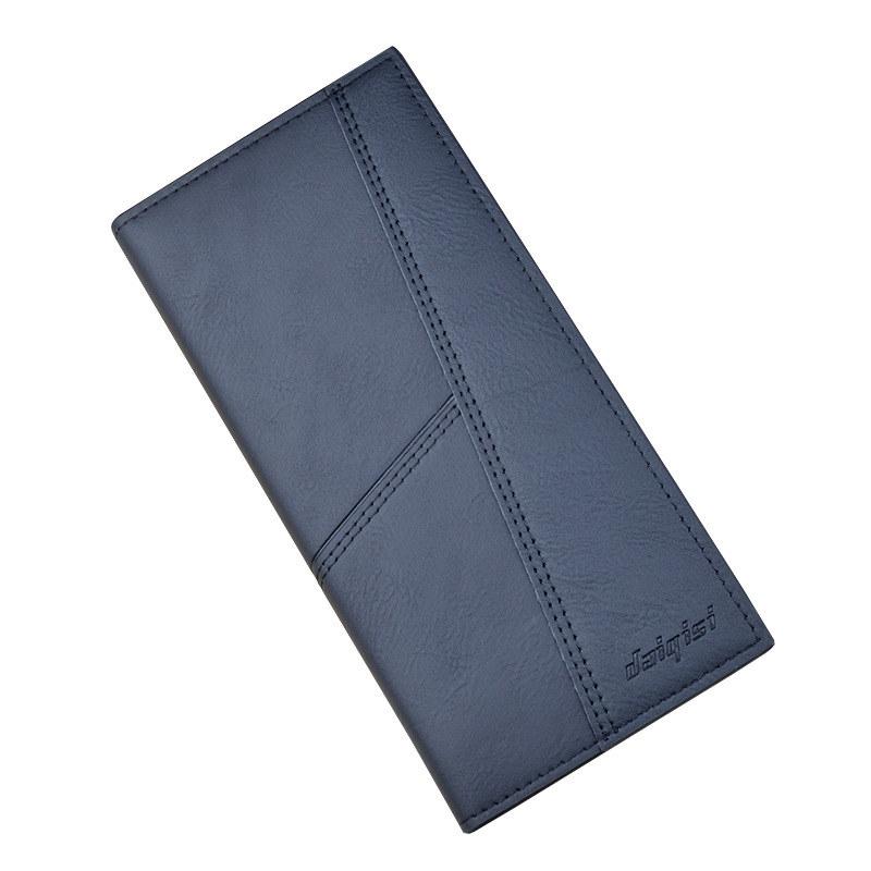 Vintage Design Men Long Wallets Artificial Leather Card Holder Money Bags Purse