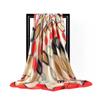 Women Fashion Square Vintage Print Satin Neckerchief Sun-Proof Scarf Scarves Shawl High Quality 1PC 90*90cm