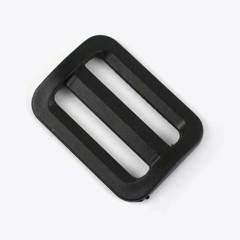 20Pcs Meetee 25/32/38mm Plastic Ring Buckles Tri-Glide Slider Adjuster Belt Buckle Dog Collar Clasp Hooks DIY Sewing Accessories