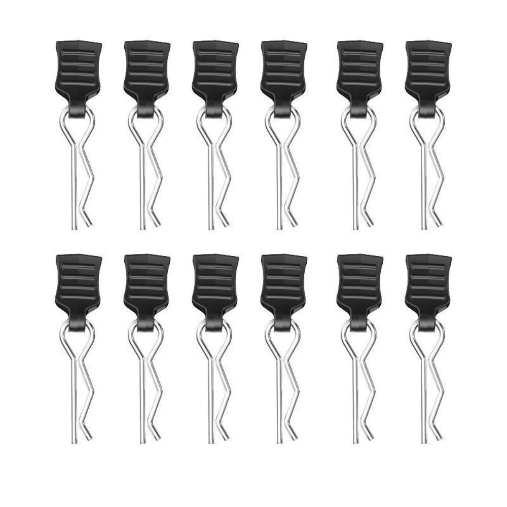 12pcs Pin with Tab Car Body Shell Clip R-type Fixed Clips Pin Durable RC Cars Parts Model Assembly