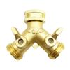 Brass Garden Hose Y-Type 2-Way Diverter Valve