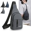 New Fashion Simple Chest Bag Men's New Trend Leisure Shoulder Bag Korean Outdoor Business Slung Chest Bag.