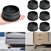 4/6/8Pcs 1/2-Inch Round Furniture Riser Heavy Duty Bed Riser Adjustable Stackable Anti-slip Table Desk