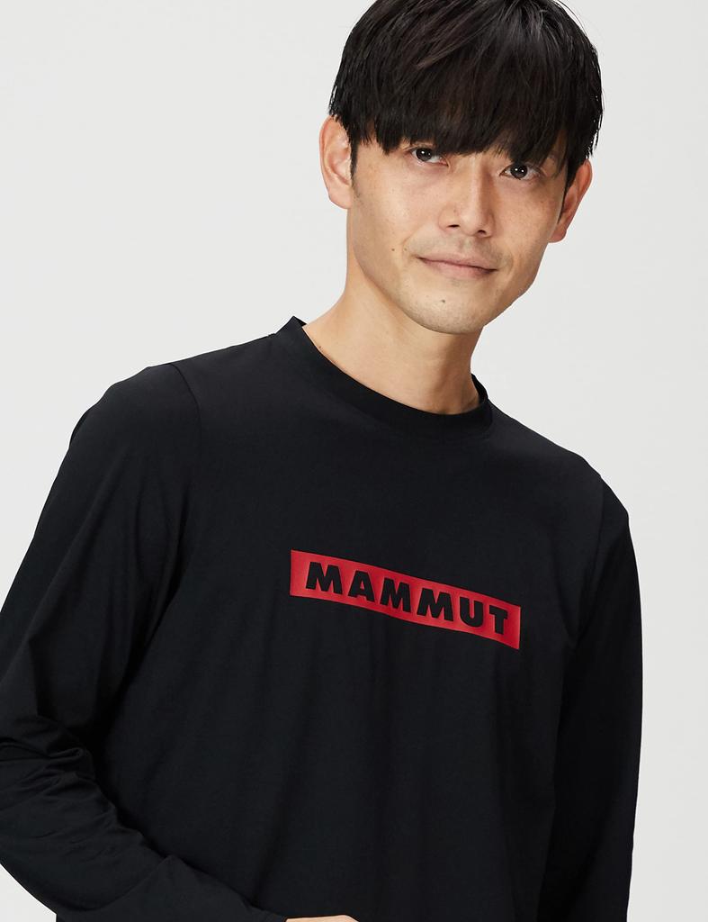 Футболки с длинными рукавами и принтом логотипа QD AF Men PRT2 L [Mammut] black-magma