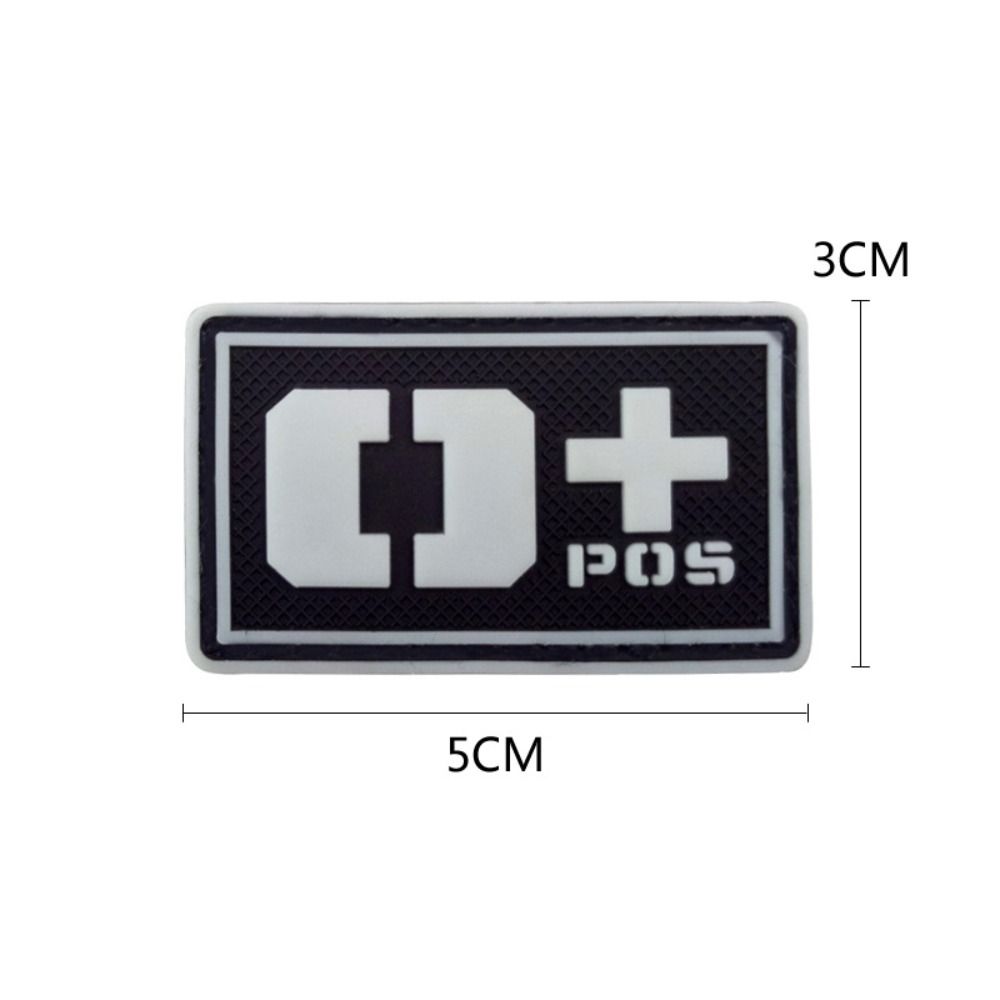 Светящийся значок группы крови, вышитая нашивка, аварийная повязка на руку, магическое кольцо-наклейка с группой крови