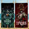 Крутые Игровые Полотенца Hades Большие Микрофибровые Пляжные Полотенца Быстросохнущее Полотенце Песок Пляжные Полотенца Полотенце для Бассейна Для Путешествий Плавание Бассейн Йога